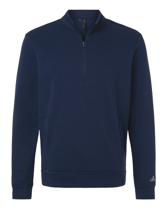 adidas Layering XS / Collegiate Navy adidas - Men's Elevated Fleece Quarter-Zip Pullover