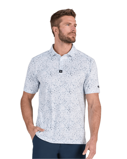 Bad Birdie Polos S / Paint Splatter 3 Navy Bad Birdie - Men's Paint Splatter 3 Navy Polo