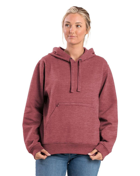 Berne Sweatshirts S / Sangria Berne - Women's Heritage Zip Pocket Hooded Sweatshirt
