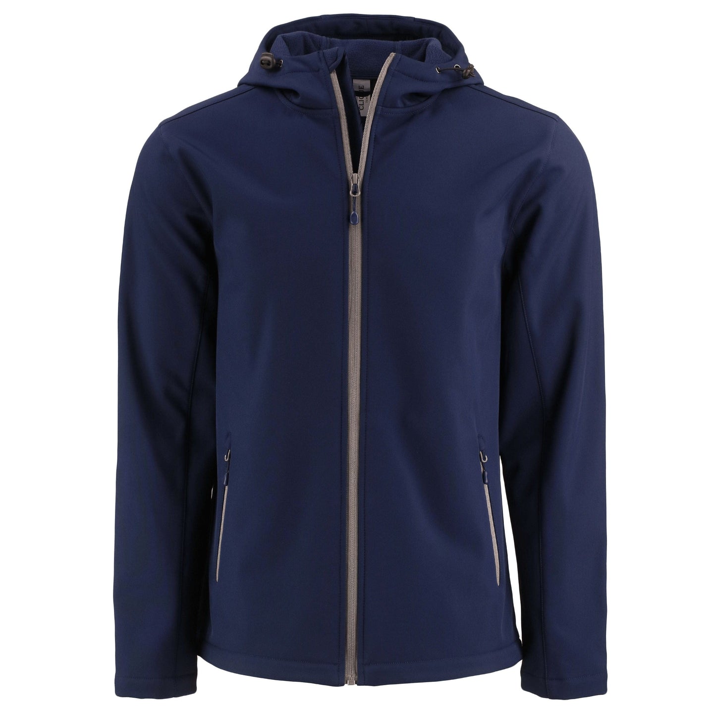 Clique by Cutter & Buck Outerwear S / Dark Navy/Pure Slate Clique by Cutter & Buck - Men's Tempo Recycled Softshell Hooded Jacket