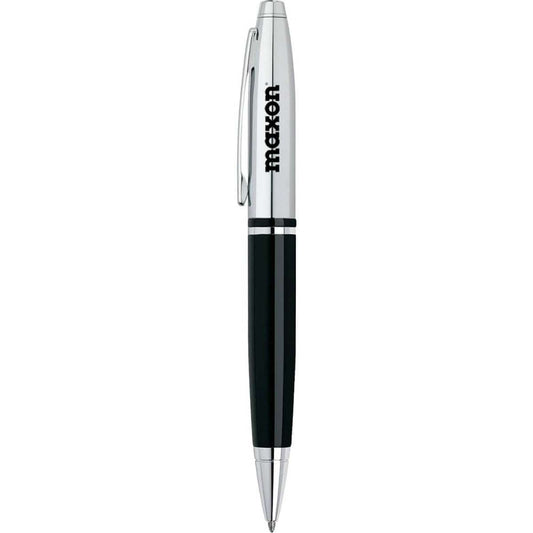 Cross - Calais Chrome & Black Lacquer Ballpoint Pen