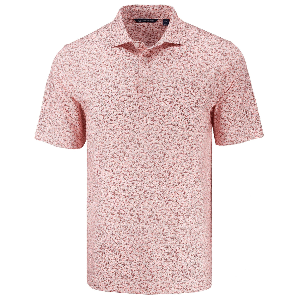 Cutter & Buck Polos S / Red Cutter & Buck - Men's Pike Fern Print Recycled Polo