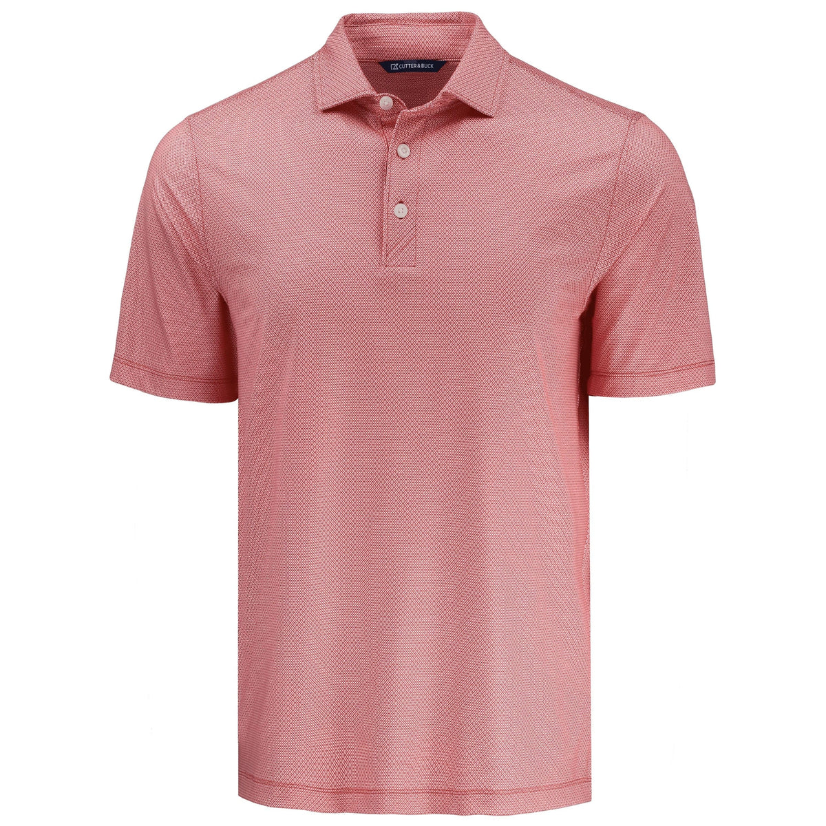 Cutter & Buck Polos S / Red Cutter & Buck - Men's Pike Lattice Print Recycled Polo