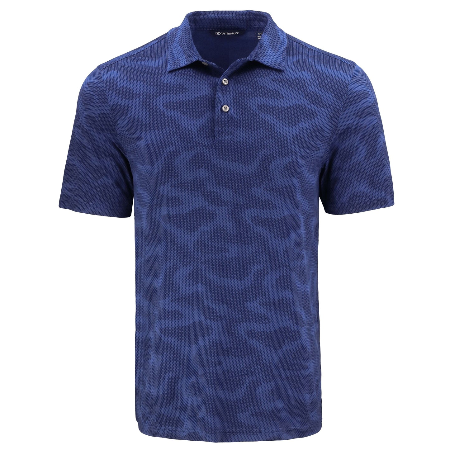 Cutter & Buck Polos S / Tour Blue Cutter & Buck - Men's Coastline Double Peached Camo Print Polo