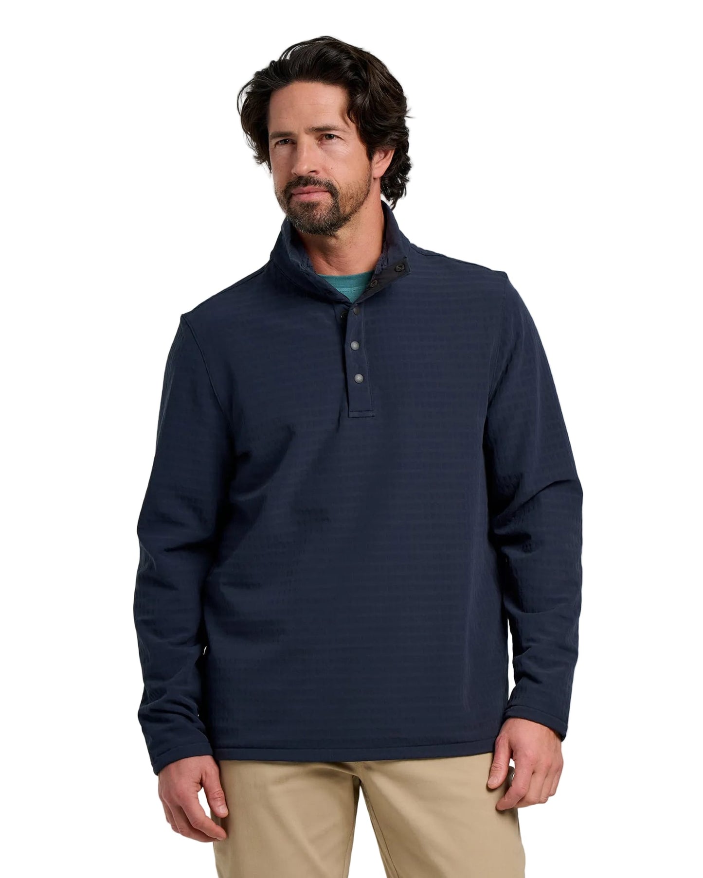 Free Fly Fleece S / Deep Navy Free Fly - Men's Gridback Fleece Snap Pullover