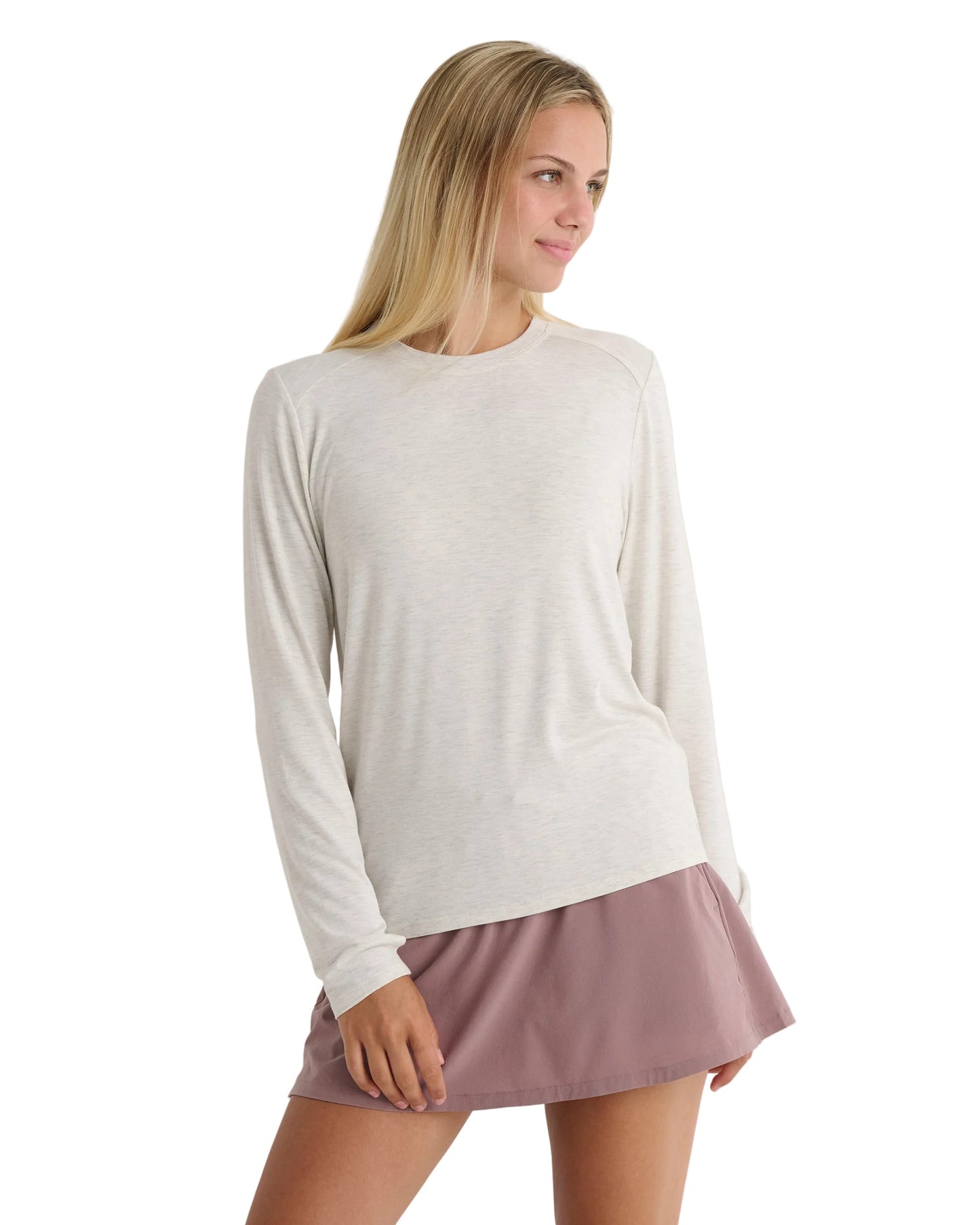 Free Fly T-Shirts XS / Off White Heather Free Fly - Women's Bamboo Shade Long Sleeve II