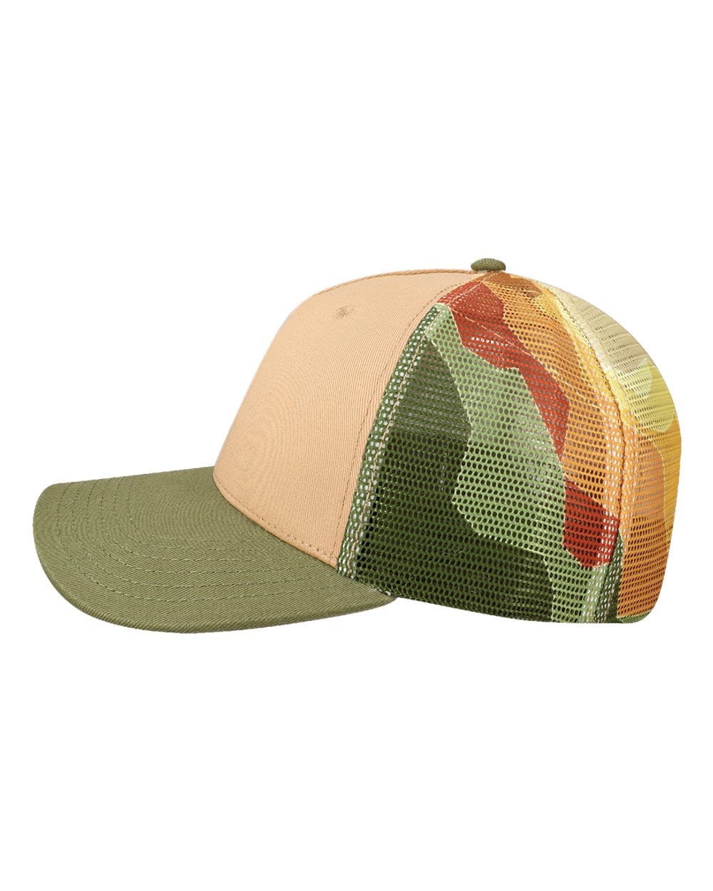 LOCALE Headwear LOCALE - Plain Front Five-Panel Trucker Cap