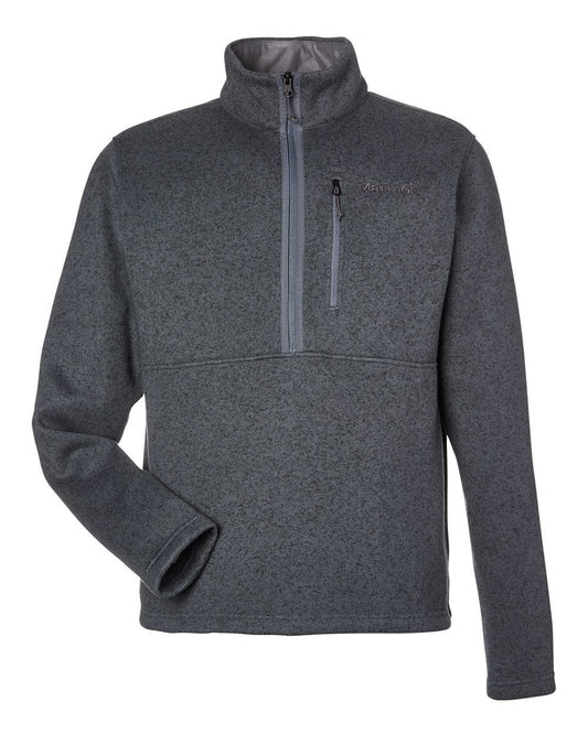 Marmot Fleece S / Steel Onyx Heather Marmot - Men's Drop Line Half-Zip Fleece Jacket