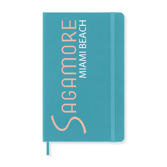 Moleskine Accessories One Size / Reef Blue Moleskine - Hard Cover Ruled Large Notebook (5" x 8.25")