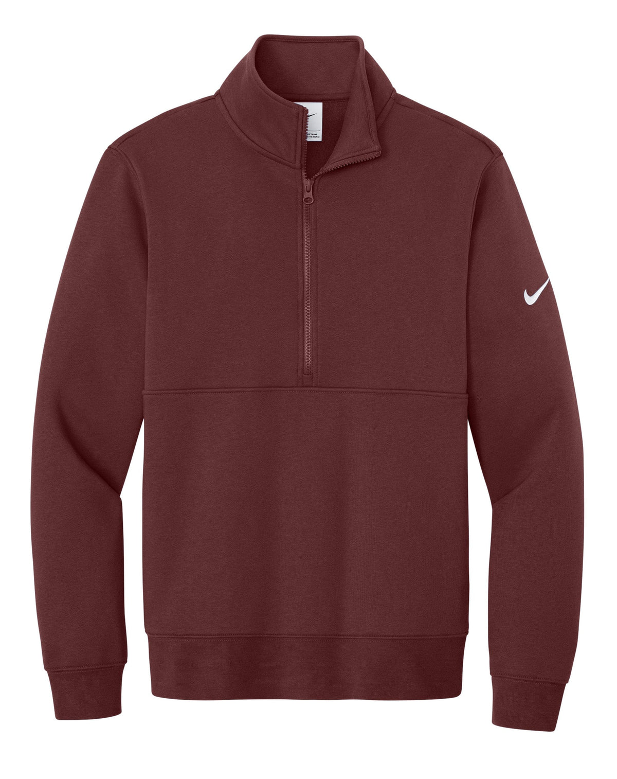Nike Layering XS / Dark Team Red Nike - Men's Club Fleece Sleeve Swoosh 1/2-Zip