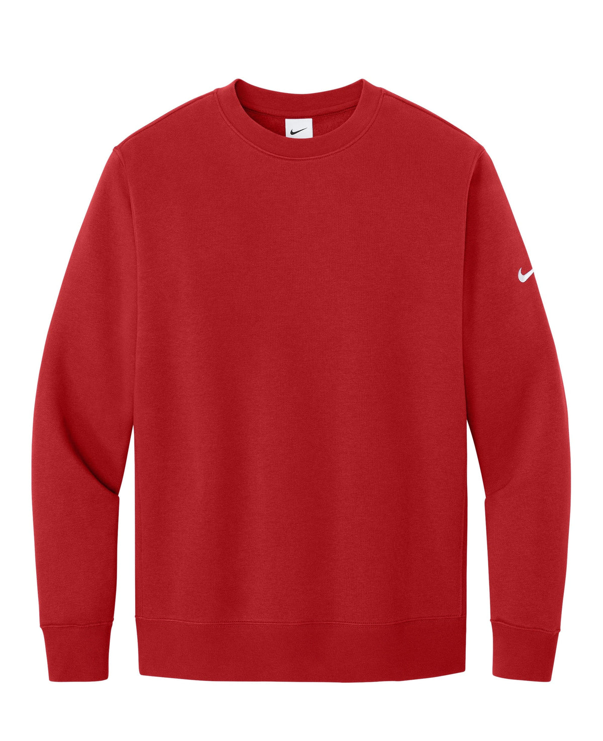 Nike Sweatshirts XS / University Red Nike - Men's Club Fleece Sleeve Swoosh Pullover Crew