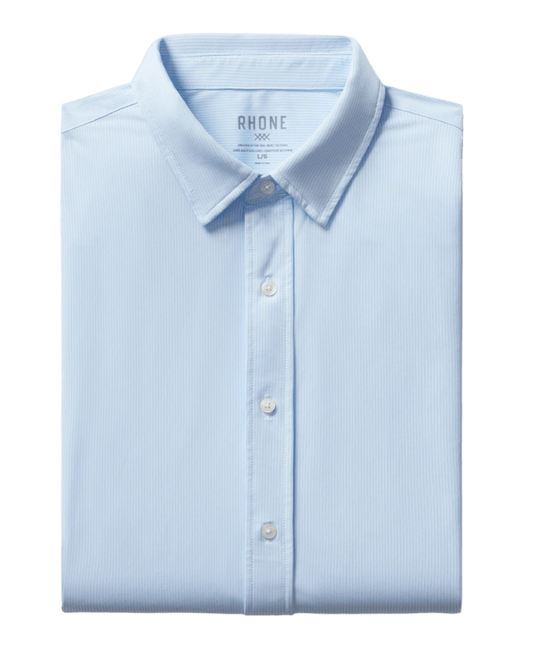 Rhone Woven Shirts Rhone - Men's Stripe Commuter Shirt - Slim Fit