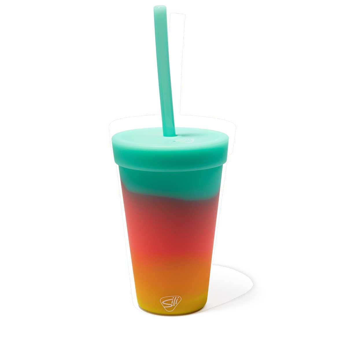 SiliPINT Drinkware 16oz / Aurora Silipint - Straw Tumbler 16oz