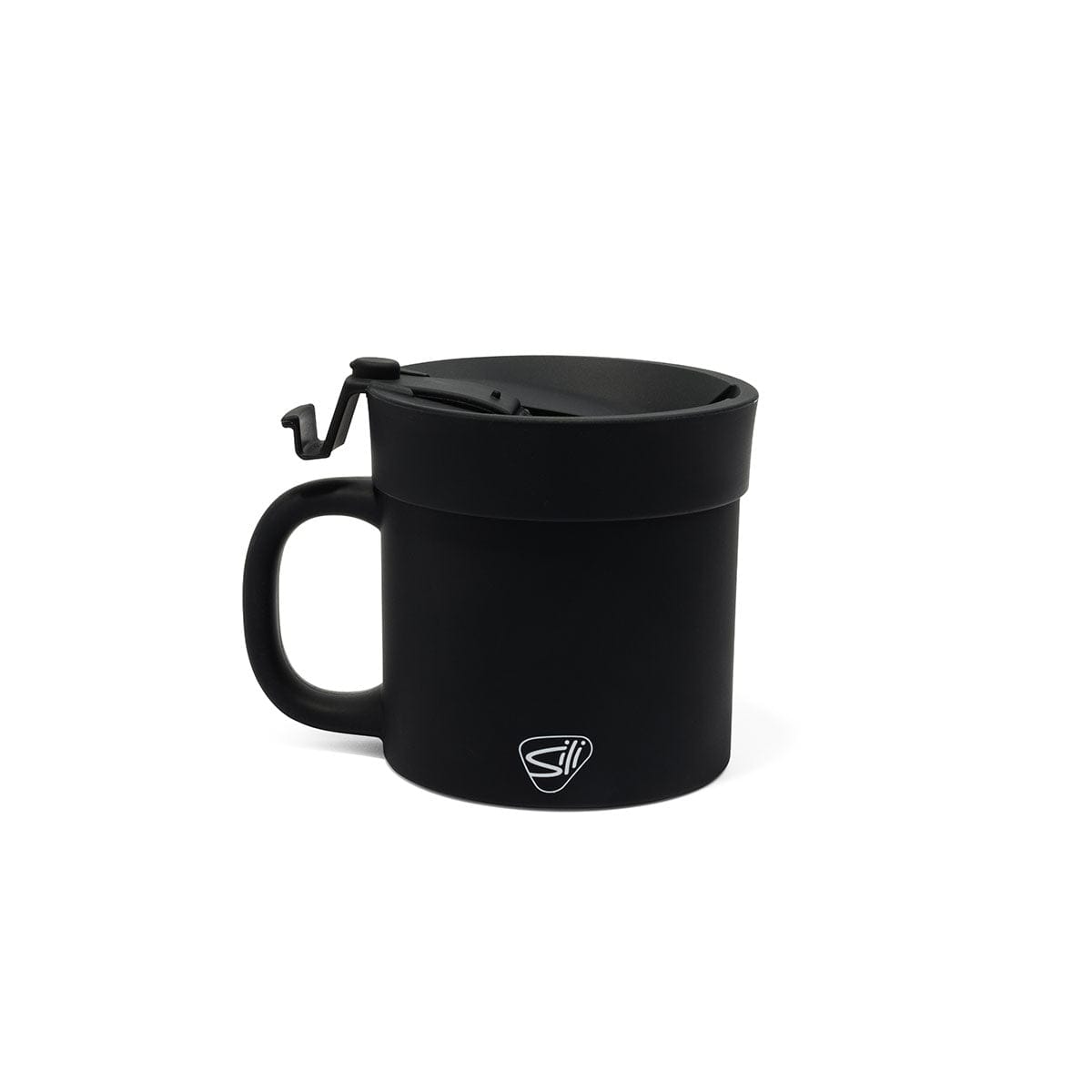 SiliPINT Drinkware 16oz / Classic Black Silipint - Coffee Mug w/ Lid 16 oz