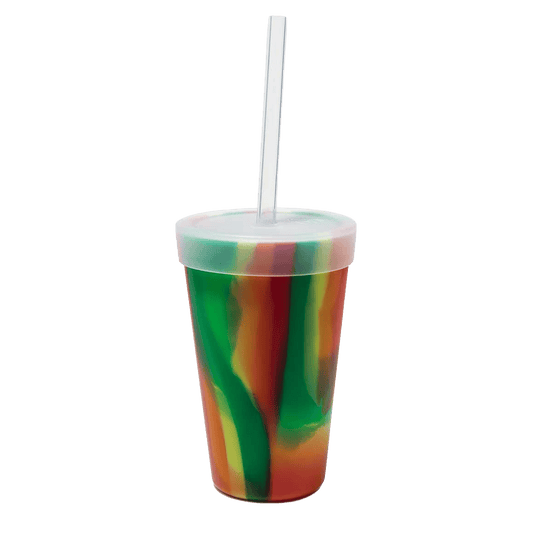 SiliPINT Drinkware 16oz / Hibiscus Silipint - Straw Tumbler 16oz