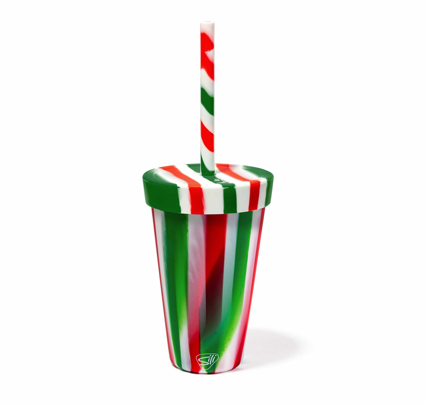 SiliPINT Drinkware 16oz / Poinsettia Silipint - Straw Tumbler 16oz