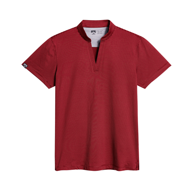 Storm Creek Polos XS / Crimson Red Storm Creek - Women's Optimist II Microstripe Short Sleeve Polo