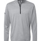 adidas Activewear S / Grey Three Melange/Black adidas - Men's Heather Block Print Quarter-Zip Pullover
