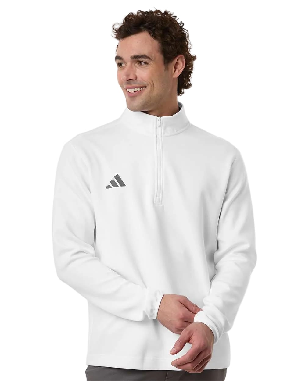 adidas Layering adidas - Men's 3-Stripes Quarter-Zip Pullover