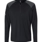 adidas Layering S / Black adidas - Men's Shoulder Stripe Quarter-Zip Pullover