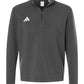 adidas Layering S / Team Grey Four/White adidas - Men's 3-Stripes Quarter-Zip Pullover