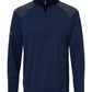 adidas Layering S / Team Navy Blue adidas - Men's Shoulder Stripe Quarter-Zip Pullover