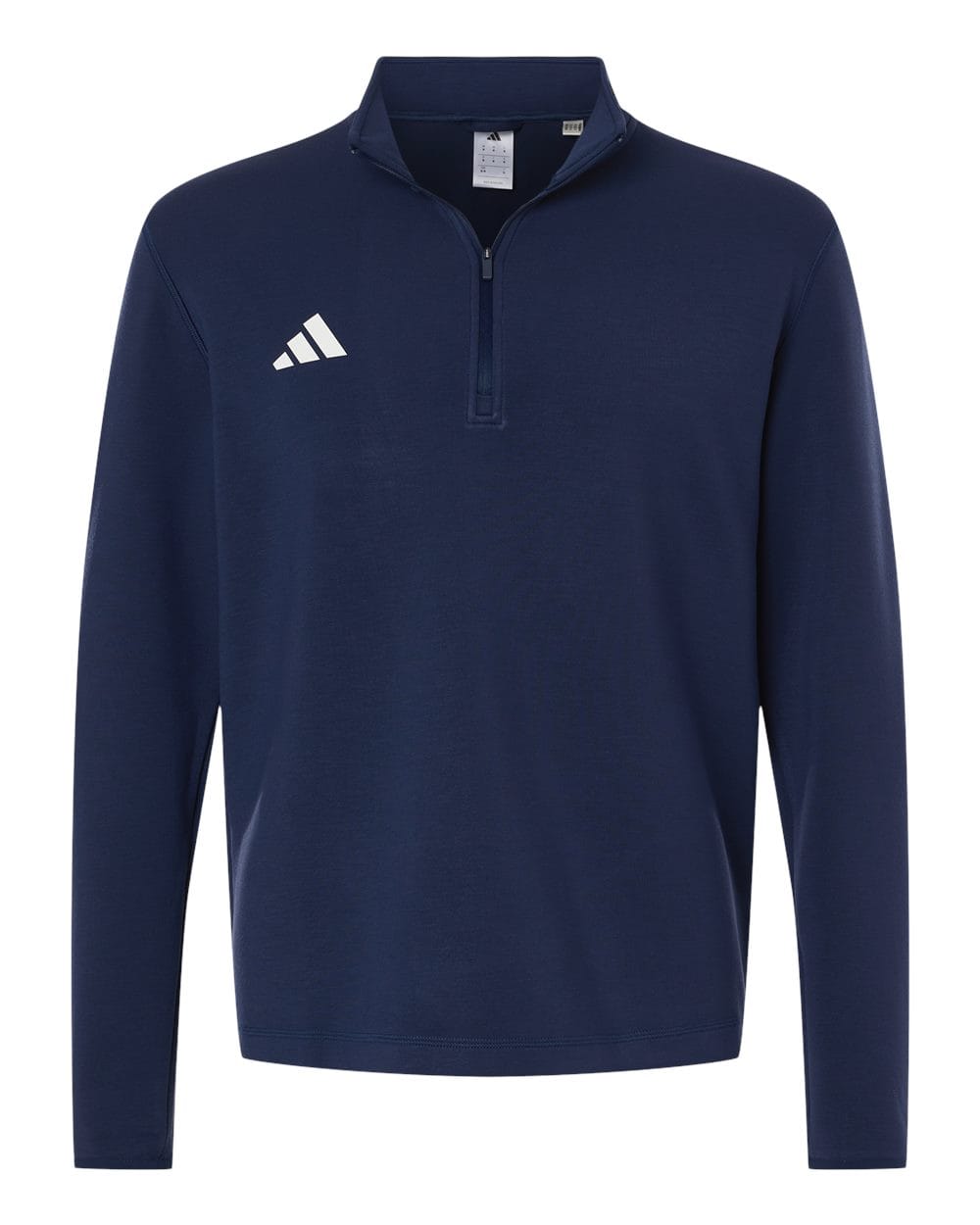 adidas Layering S / Team Navy Blue/White adidas - Men's 3-Stripes Quarter-Zip Pullover