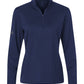 adidas Layering XS / Dark Blue adidas - Women's Textured Stripe Quarter-Zip Pullover
