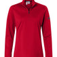 adidas Layering XS / Power Red adidas - Women's Lightweight Quarter-Zip Pullover