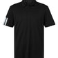 adidas Polos S / Black adidas - Men's Performance 3-Stripes Climacool Polo