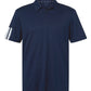 adidas Polos S / Collegiate Navy adidas - Men's Performance 3-Stripes Climacool Polo