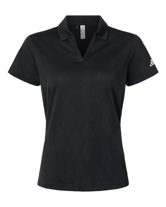 adidas Polos XS / Carbon adidas - Women's Textured Jacquard Polo