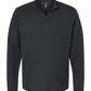 adidas Sweaters S / Black Melange adidas - Men's Shoulder Stripe Quarter-Zip Pullover