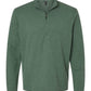 adidas Sweaters S / Green Oxide Melange adidas - Men's Shoulder Stripe Quarter-Zip Pullover
