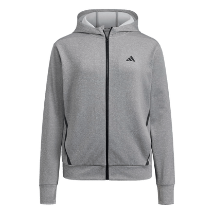 adidas Sweatshirts XS / Medium Grey Heather adidas - Women's Game&Go Full-Zip Hooded Sweatshirt