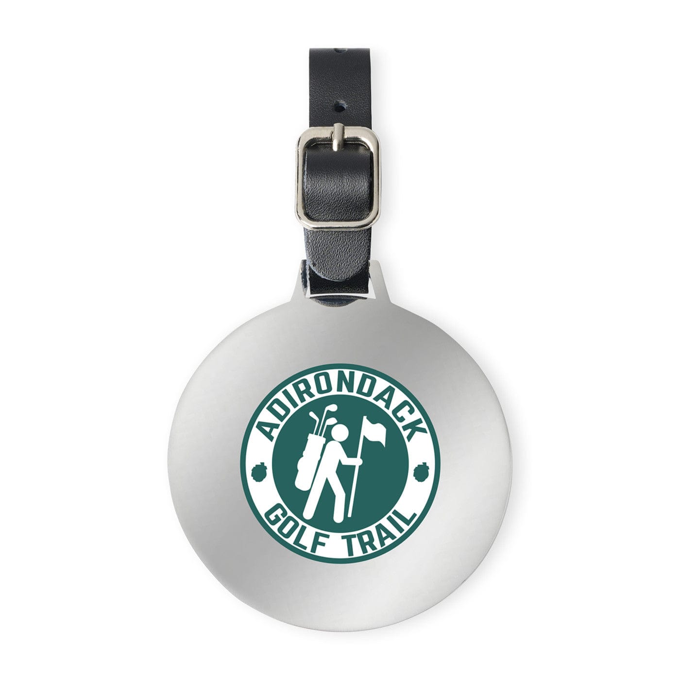 Ahead Accessories One Size / Shiny Nickel Ahead - Large Round Golf Bag Tag