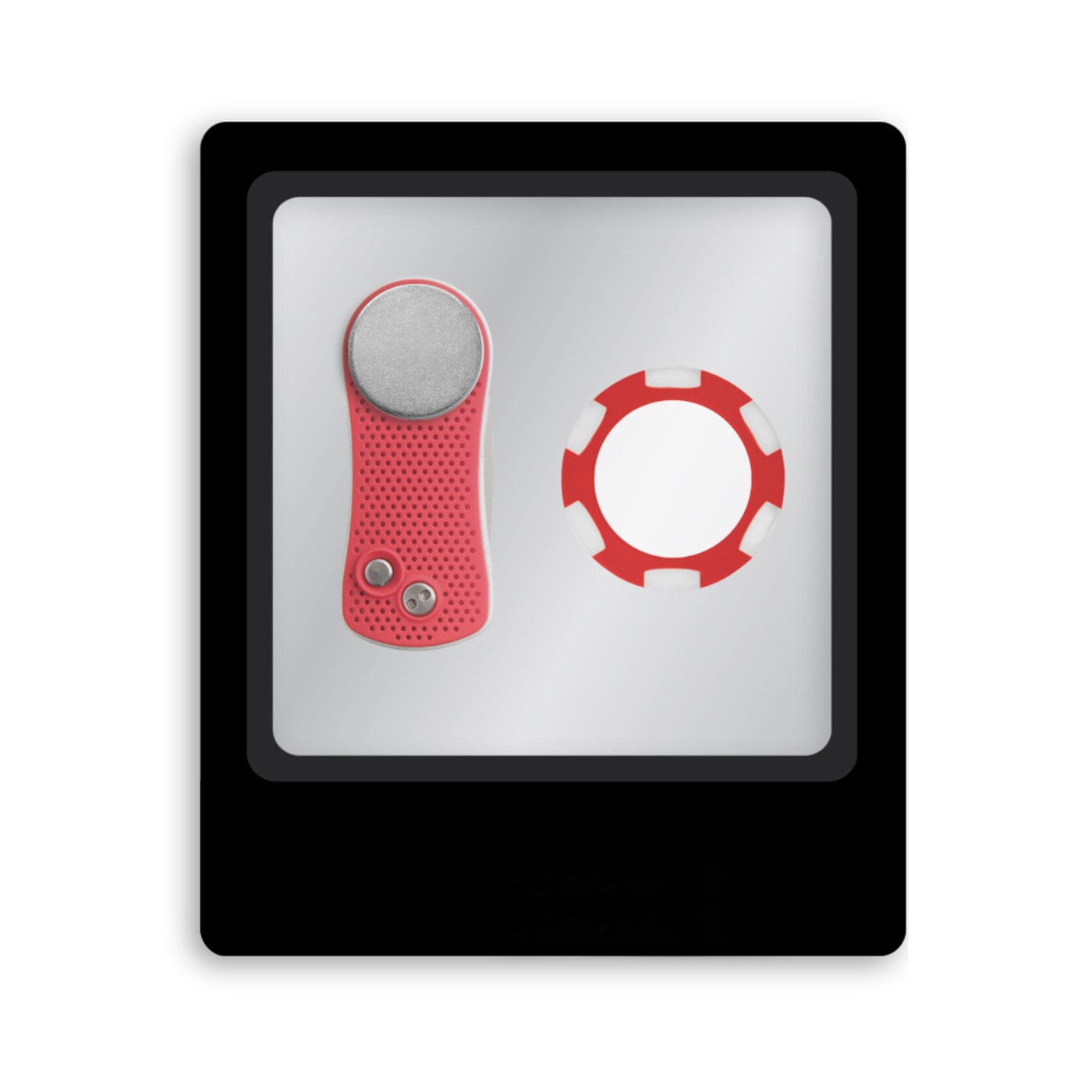 Ahead Golf Accessories One Size / Red/Silver Ahead - Switchfix Divot Repair Tool & Poker Chip Ball Marker Gift Set