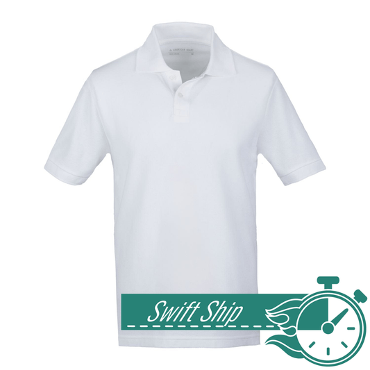 American Giant Polos 3-Day Swift Ship: American Giant - Men's Cotton Pique Polo