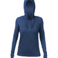 ANETIK T-shirts XS / Navy Heathered ANETIK - Women's Breeze Tech Hooded T-Shirt