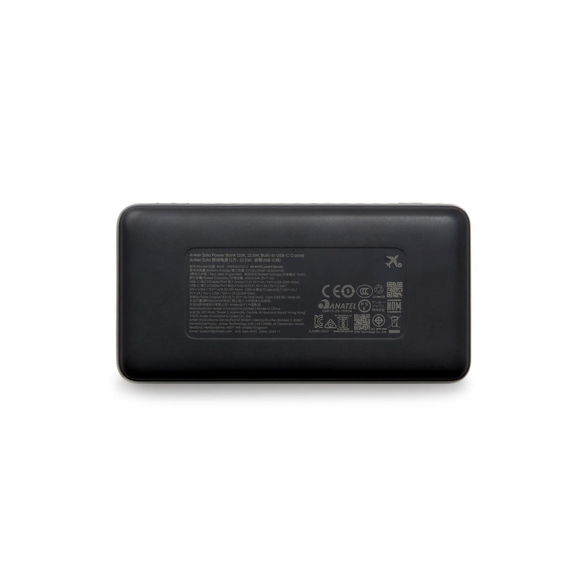 Anker - Zolo Power Bank (20K, 22.5W, Built-In USB-C Cable)