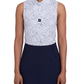 Bad Birdie Polos XS / Navy Bad Birdie - Women's Paint Splatter 3 Sleeveless Polo