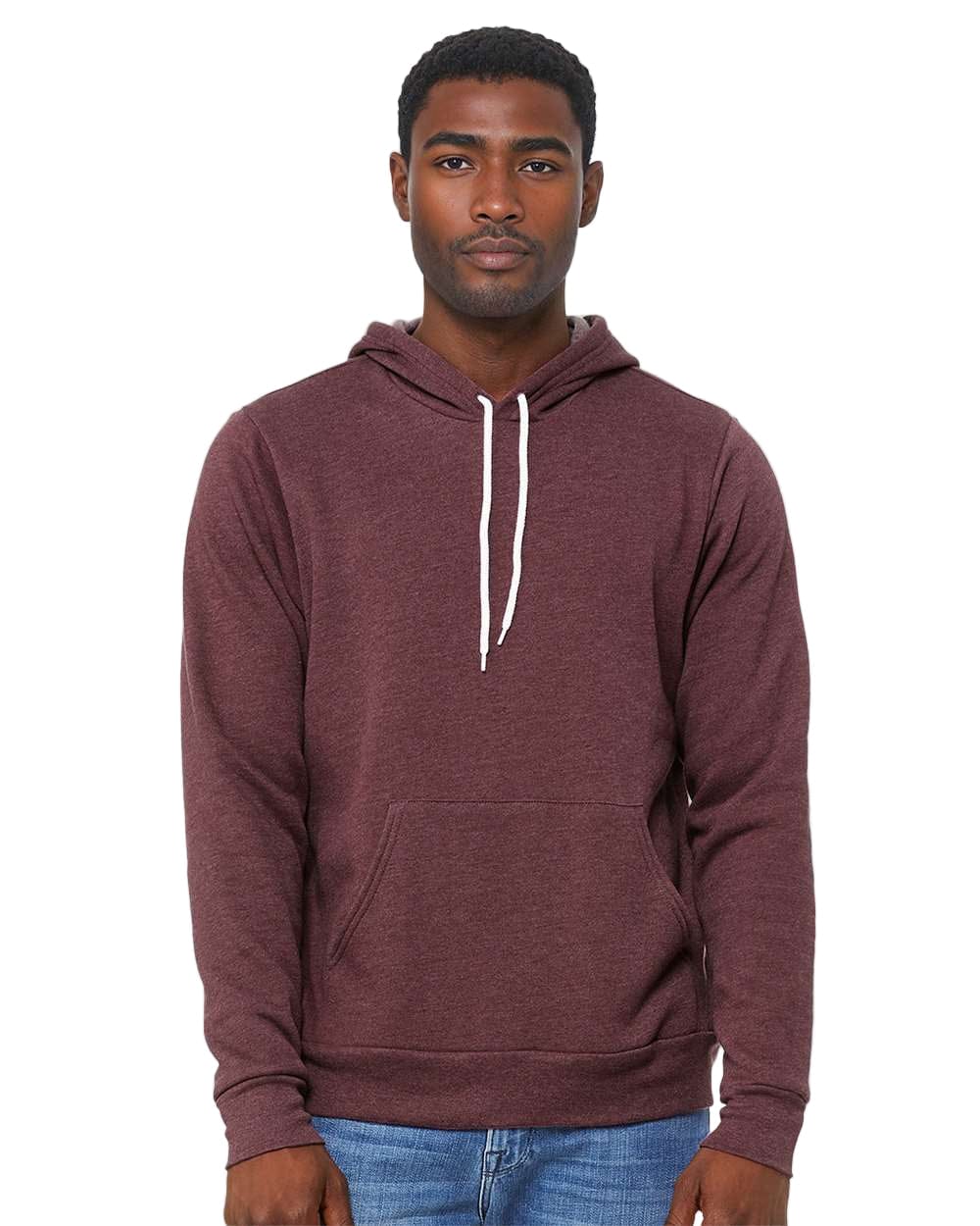 Bella + Canvas Sweatshirts XS / Heather Maroon Bella + Canvas - Sponge Fleece Hoodie