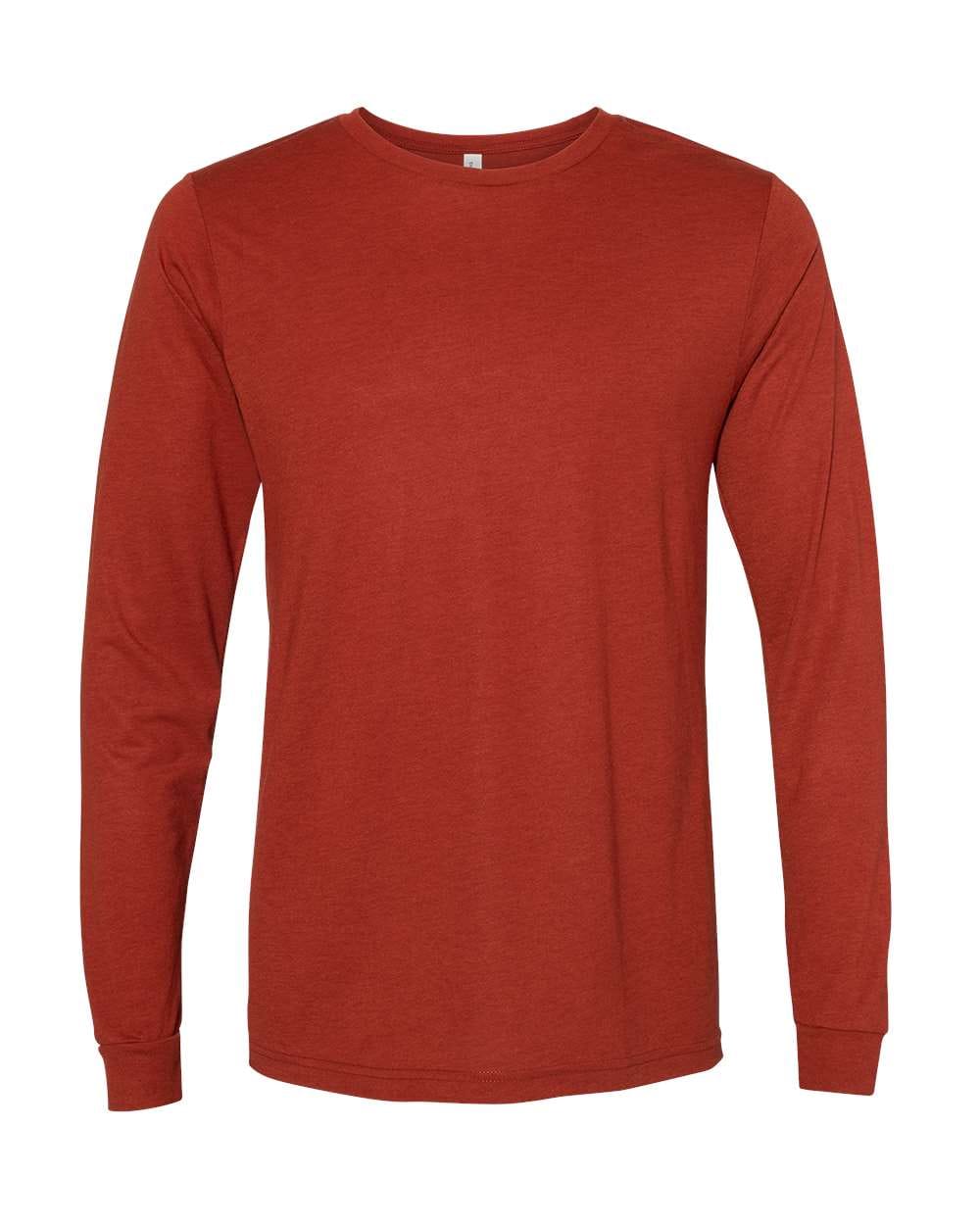 Bella + Canvas T-Shirts XS / Brick Triblend Bella + Canvas - Triblend Long Sleeve Tee