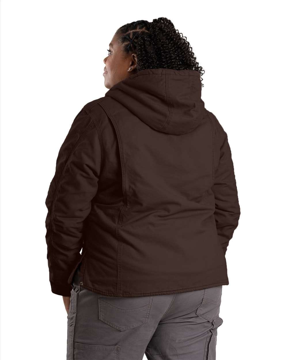 Berne Outerwear Berne - Women's Sherpa-Lined Softstone Duck Hooded Jacket