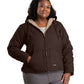 Berne Outerwear S / Dark Brown Berne - Women's Sherpa-Lined Softstone Duck Hooded Jacket