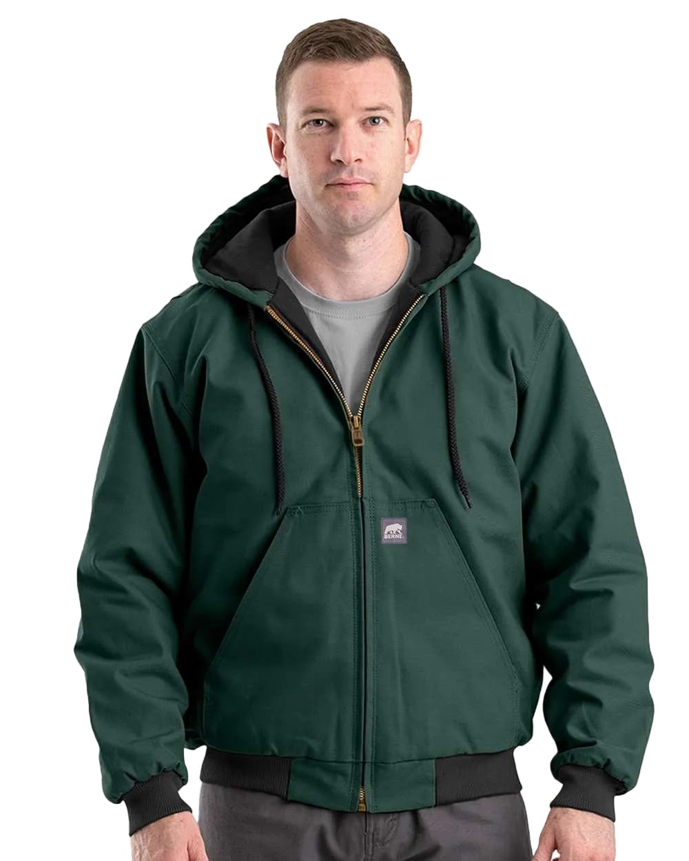 Berne Outerwear S / Green Berne - Men's Heritage Hooded Active Jacket
