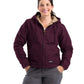Berne Outerwear S / Plum Berne - Women's Sherpa-Lined Softstone Duck Hooded Jacket