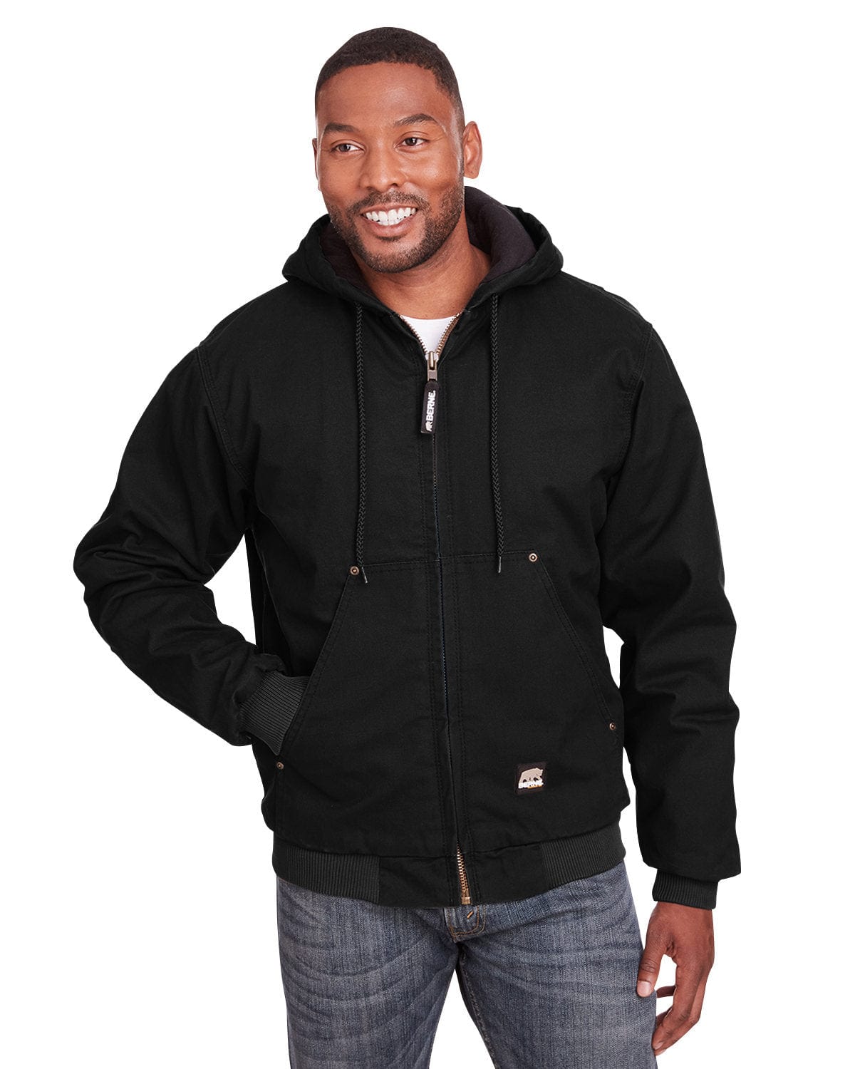Berne Sweatshirts Berne - Men's Heritage Thermal-Lined Full-Zip Hooded Sweatshirt