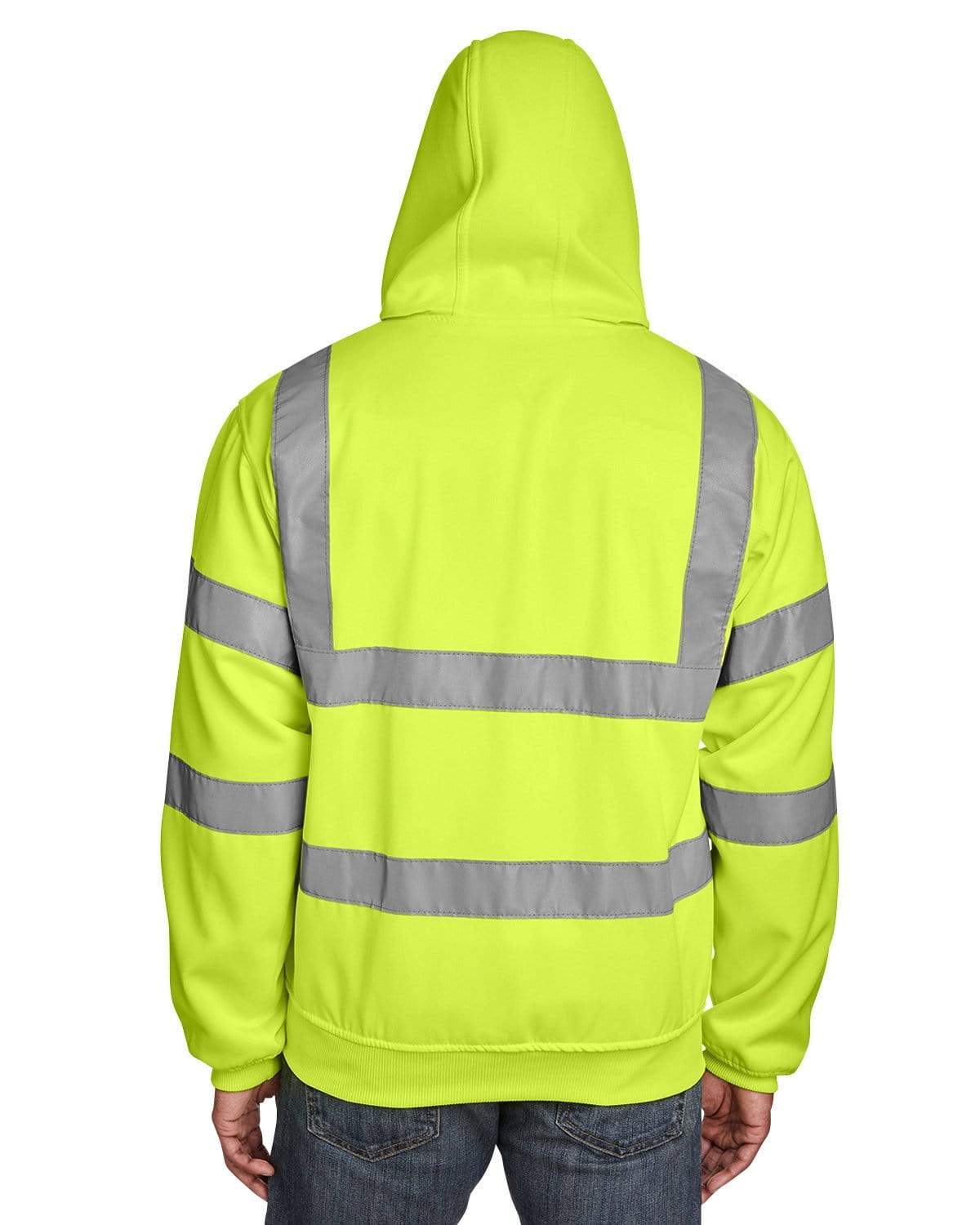 Berne Sweatshirts Berne - Men's Hi-Vis Type R Class 3 Lined Hooded Sweatshirt