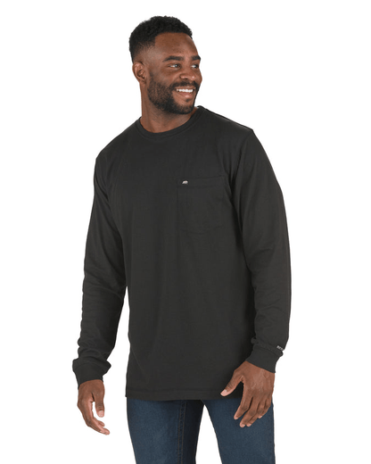 Berne T-shirts S / Black Berne - Men's Heavyweight Long Sleeve Pocket Tee